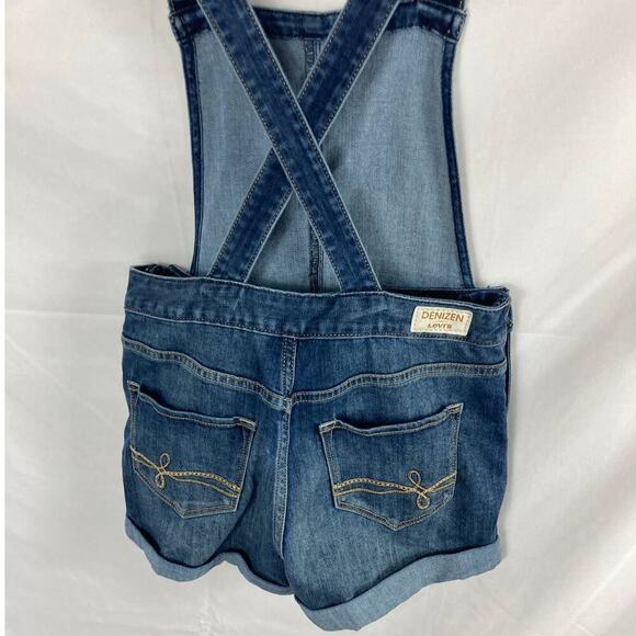 Denizen by Levi's Loose Fit Cuffed Dark Blue Denim Jean Shortall Size XS - Picture 8 of 10